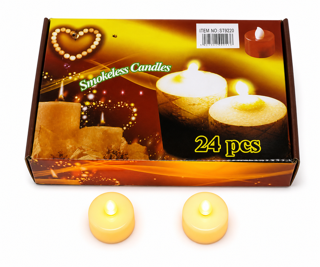LED Tea-light Candles 24 Pieces