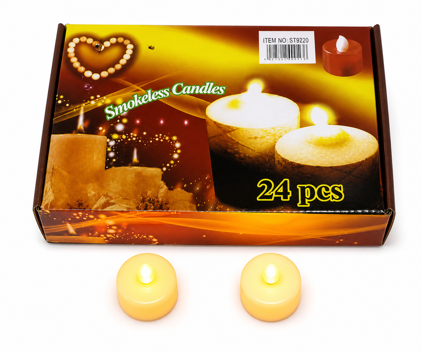 LED Tea-light Candles 24 Pieces