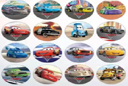 Promotional image of Disney Pixar Cars toys with packaging and dimensions.