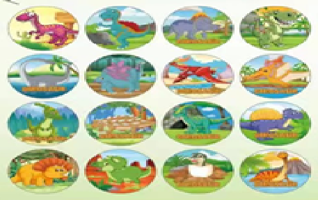 Dinosaur-themed yoyo balls packaging with product display and dimensions.