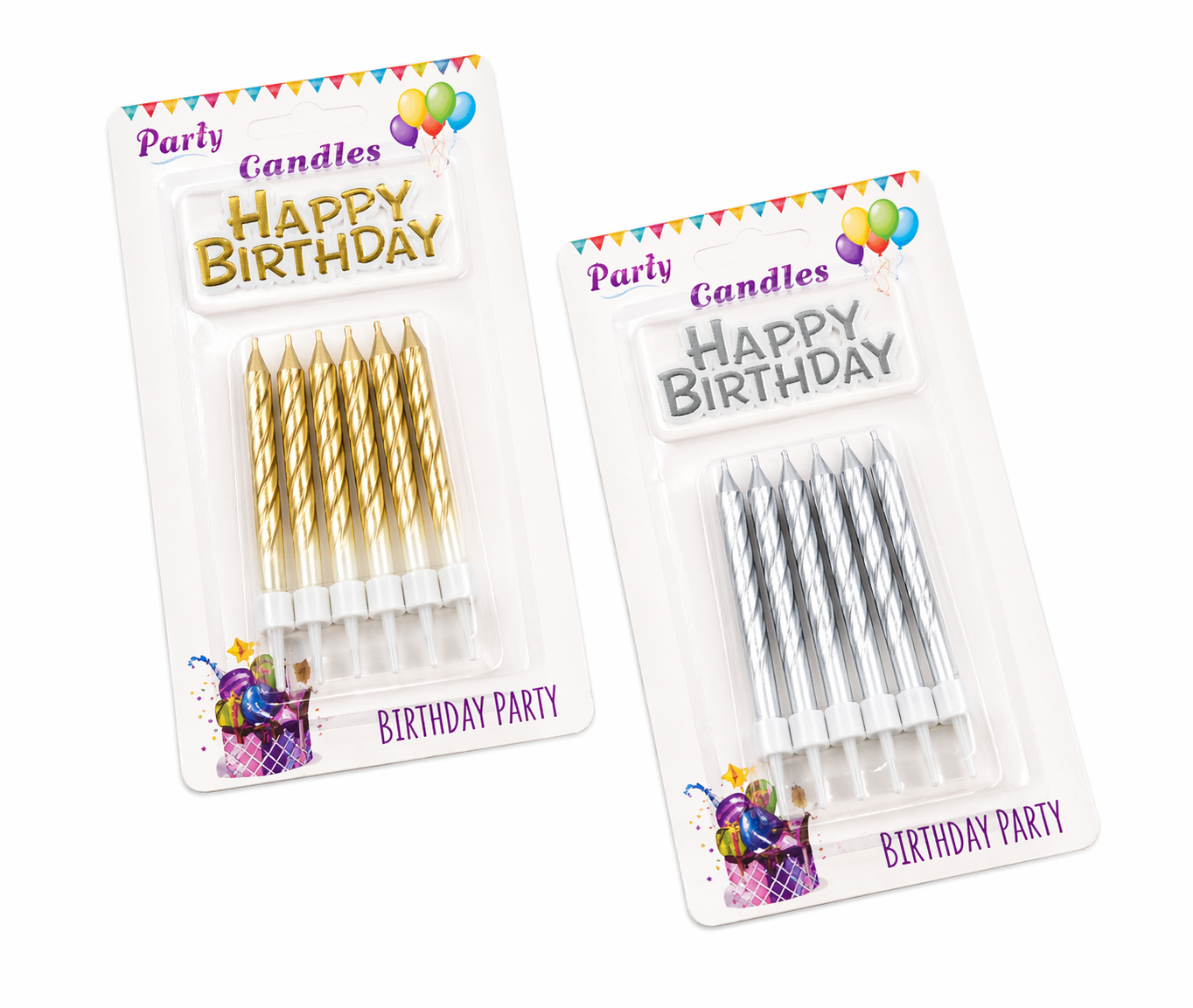 Birthday Cake Candles 6 Pieces