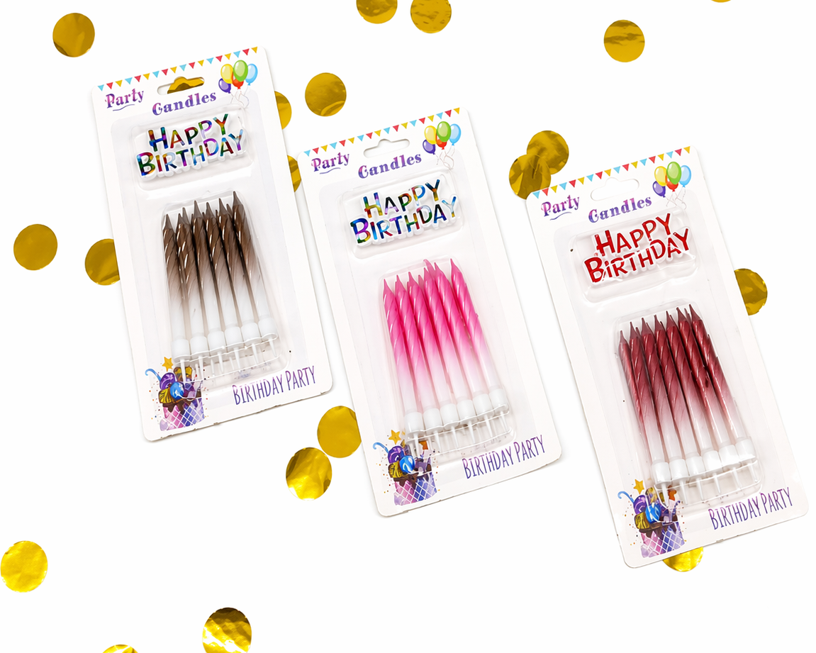 Birthday Cake Candles 6 Pieces