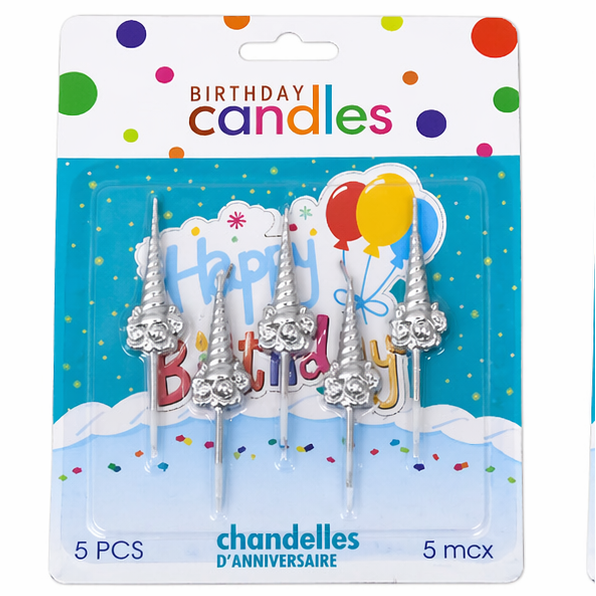 Birthday Cake Candles 5 Pieces