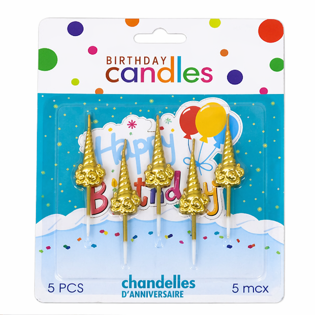 Birthday Cake Candles 5 Pieces