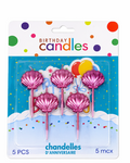 Sea Shell Birthday Cake Candles 5 Pieces
