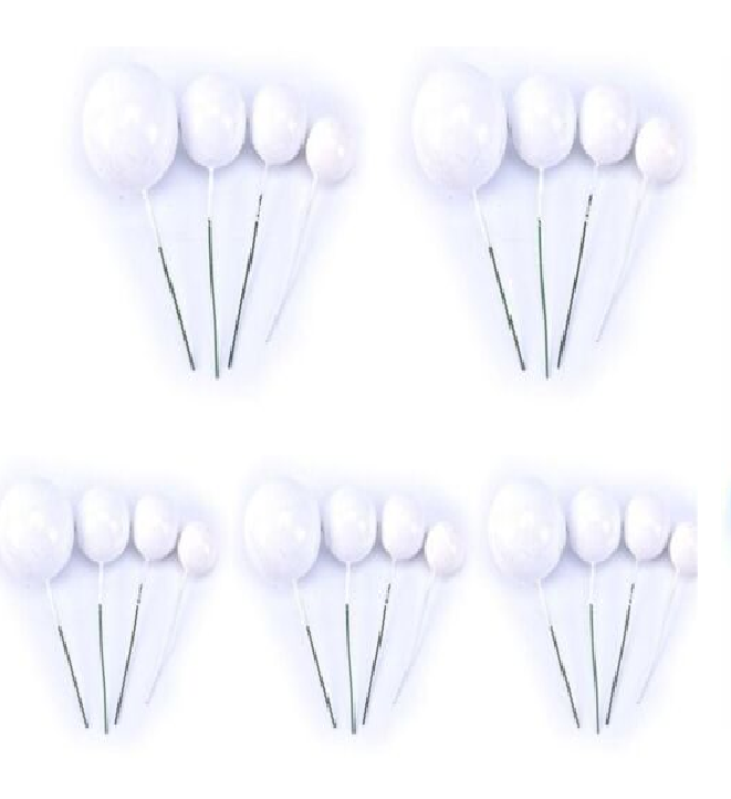 Ball Cake Topper Picks Set of 20