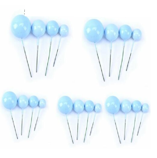 Ball Cake Topper Picks Set of 20