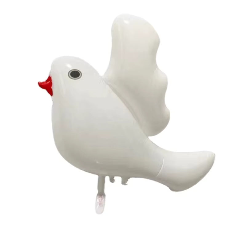 30" White Dove Shaped Balloon