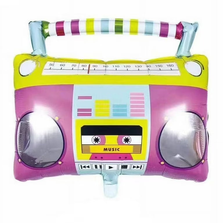 31" Retro Boombox Foil Balloon