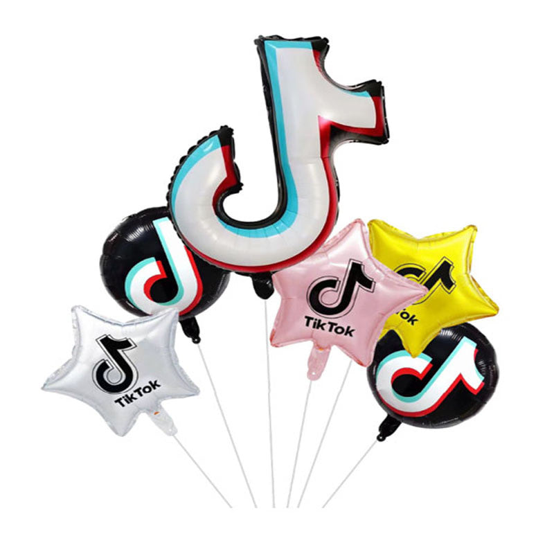 Tik-Tok Theme Shaped Balloons