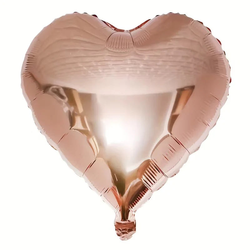 10" Pastel Heart Shaped Foil Balloon