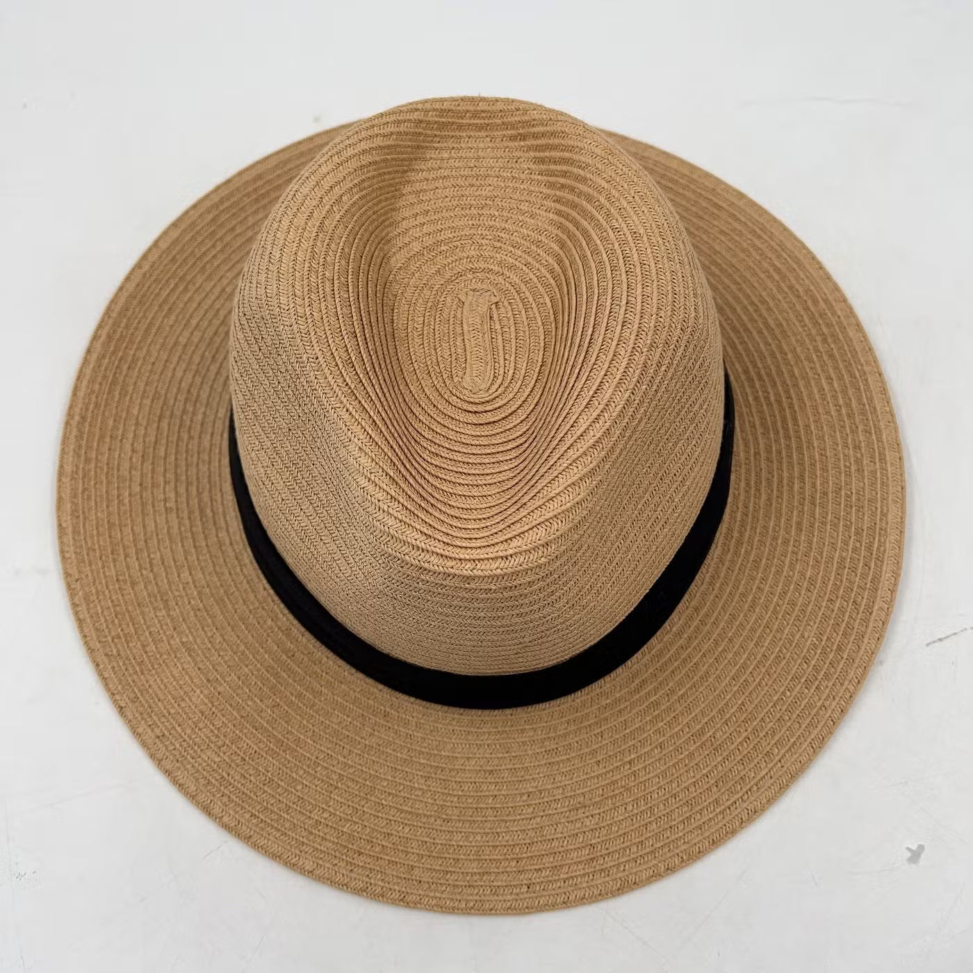 Unisex Fedora Round Straw Bucket Hat