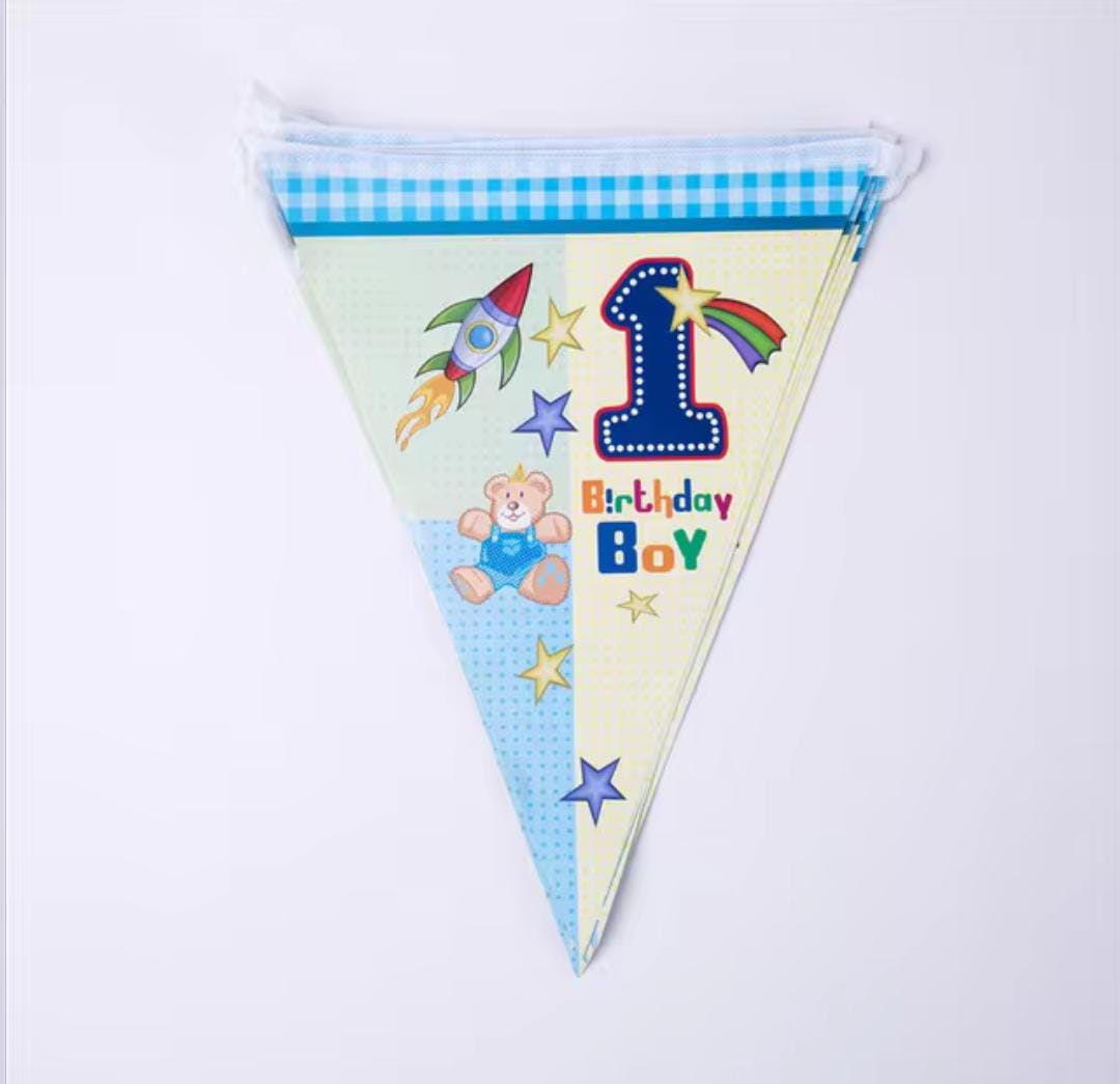 First Birthday Party Tableware Set - Blue