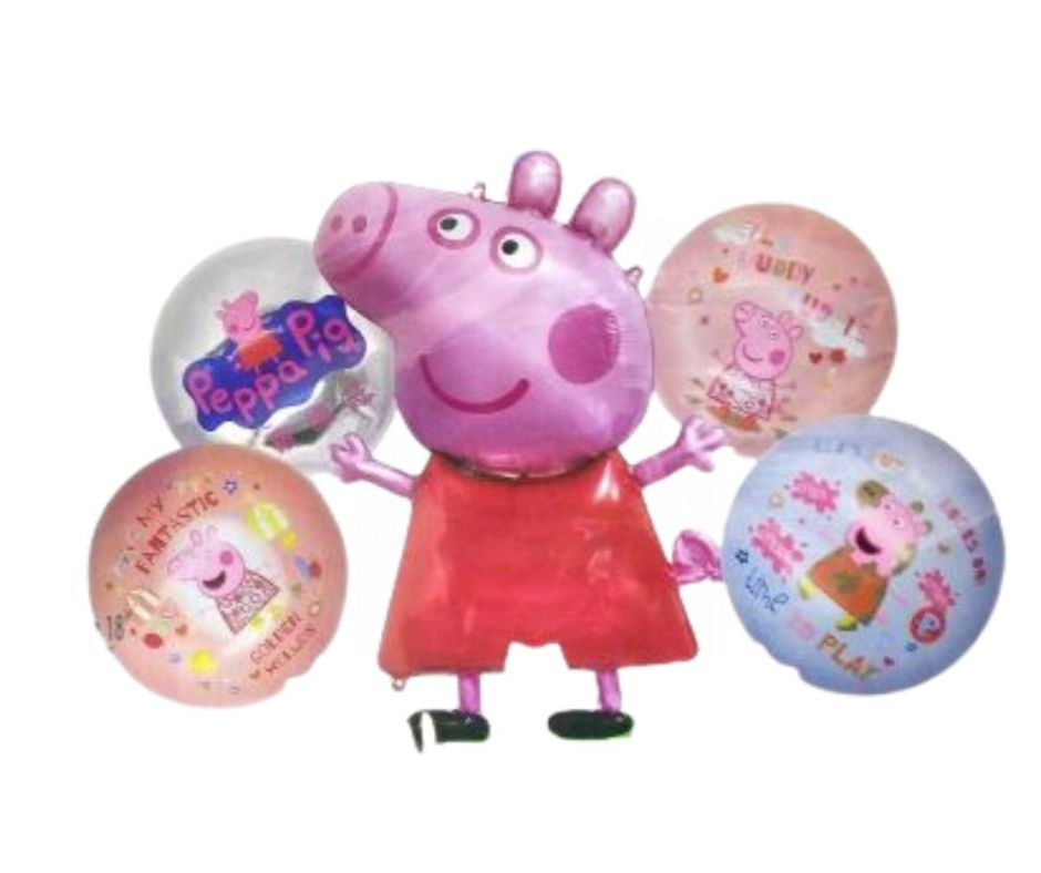 Peppa Pig Theme Foil Balloon