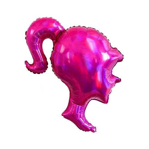30" Barbie Head Theme Foil Balloon