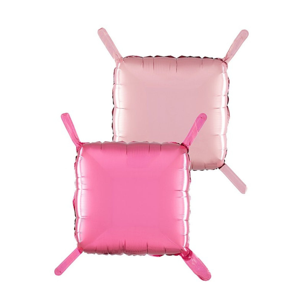 18" Double Sided Straps Square Foil Balloon