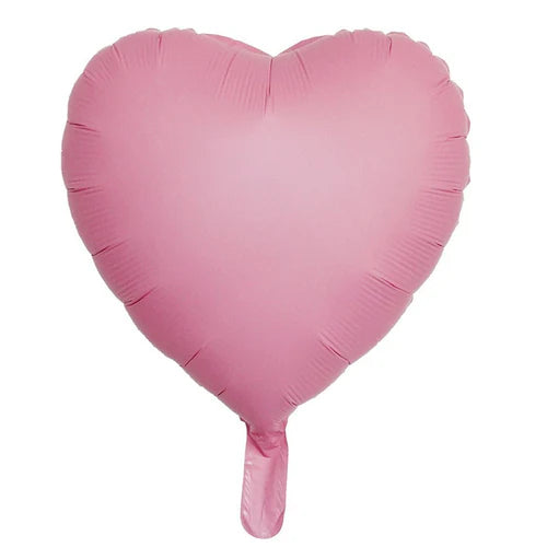 18" Pink Pastel Heart Shaped Foil Balloon