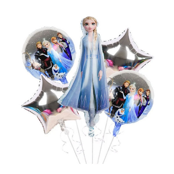 Frozen Theme Foil Balloon - White Set