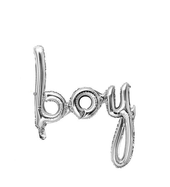 30" Boy/Girl Word Foil Balloon