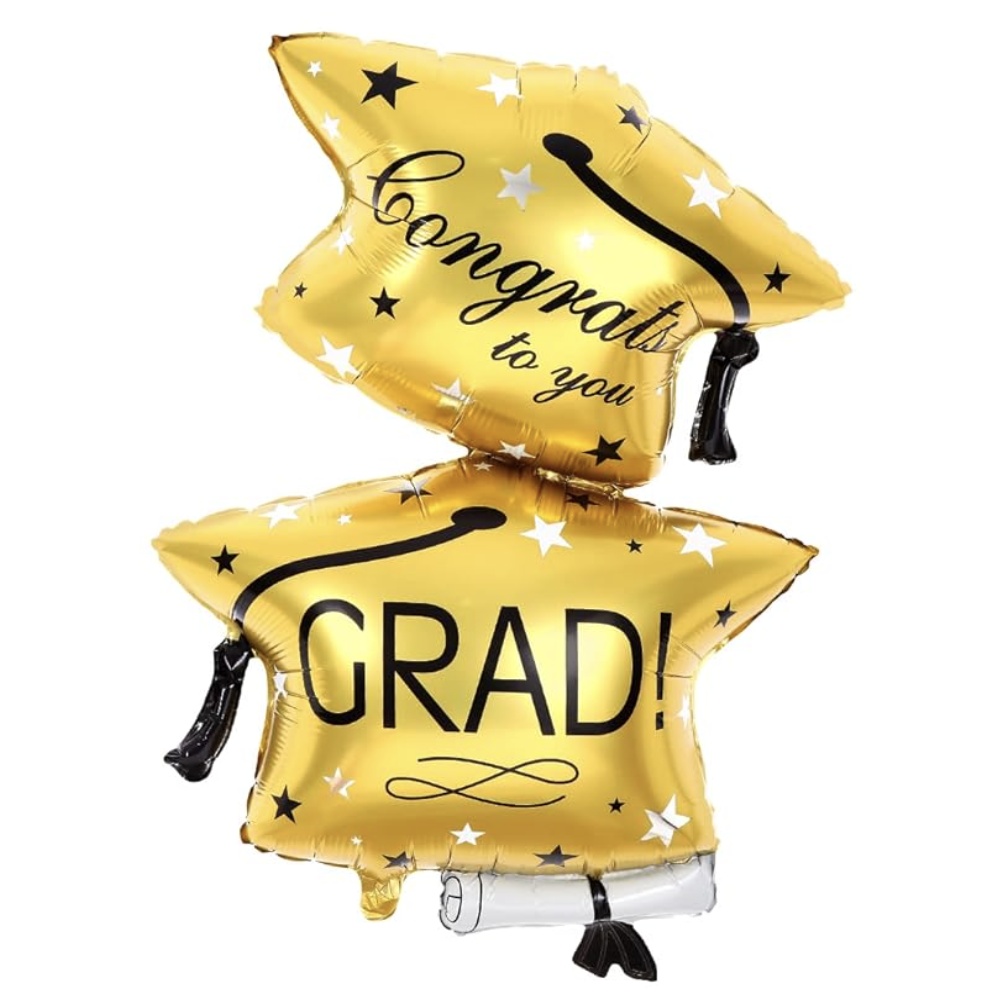 30" Hat Shaped Congrats Grad Foil Balloon