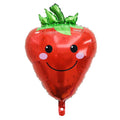 27" Smiling Red Strawberry Foil Balloon