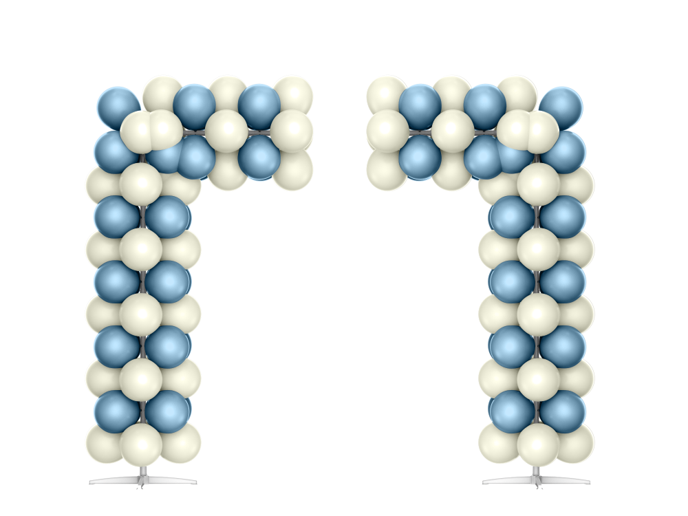 Customized Balloon Half Squared Arch