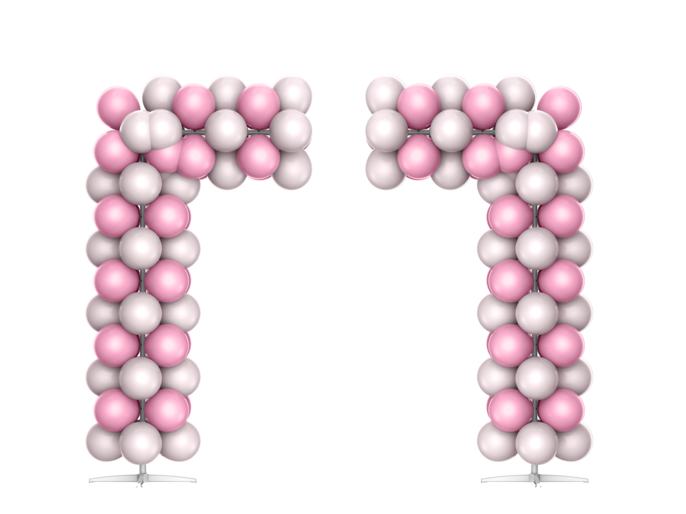 Customized Balloon Half Squared Arch