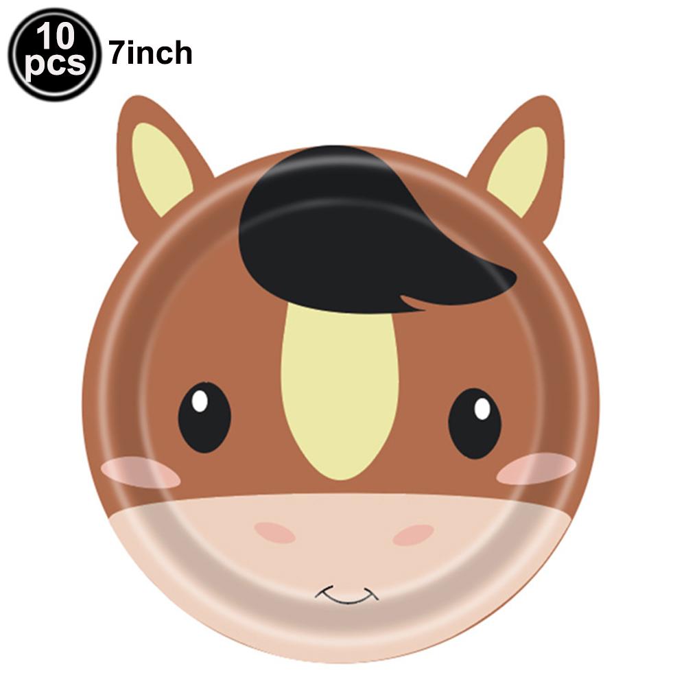 Farm Animals Disposable Paper Plates