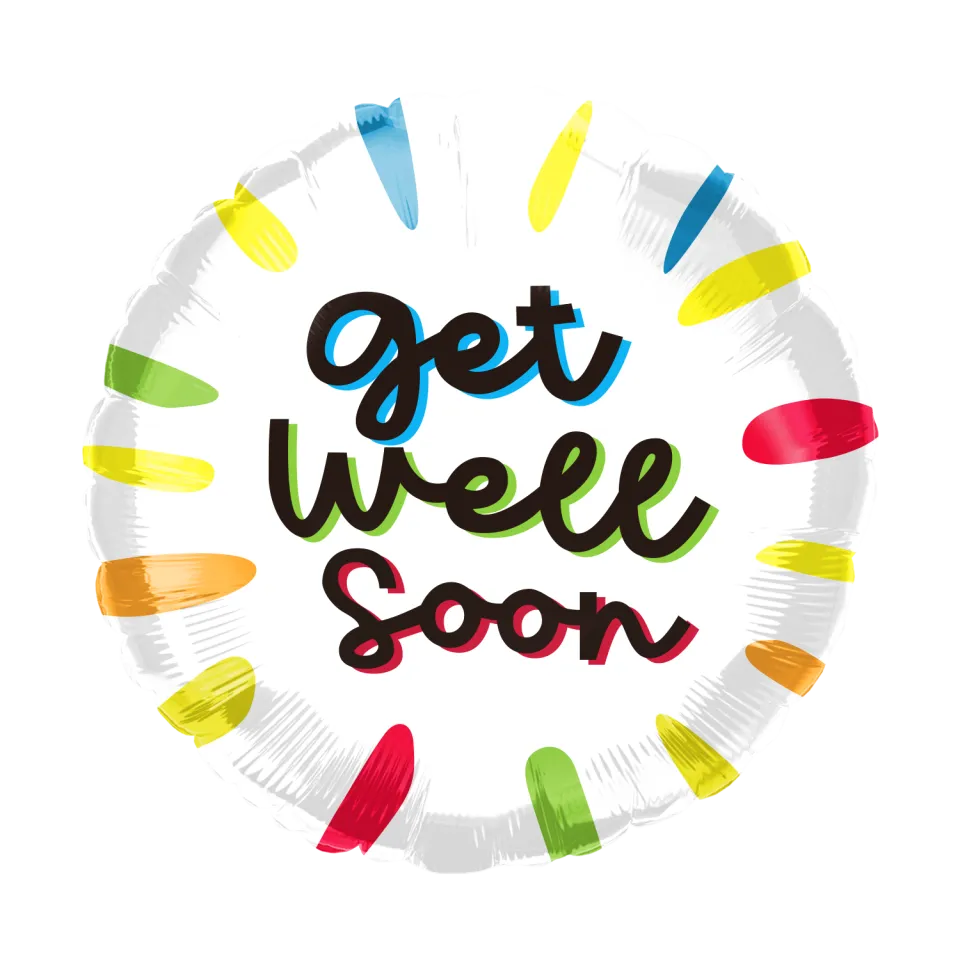 10" Get Well Soon Foil Balloon