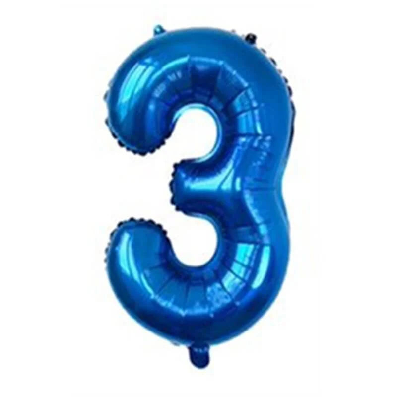 34" Numbers - Blue