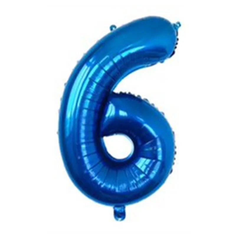 34" Numbers - Blue
