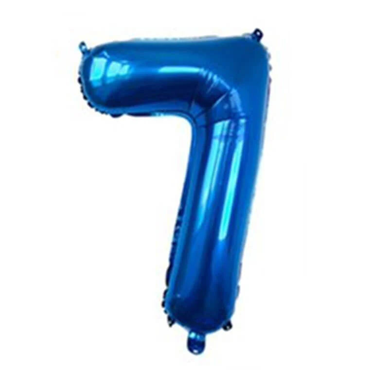 34" Numbers - Blue