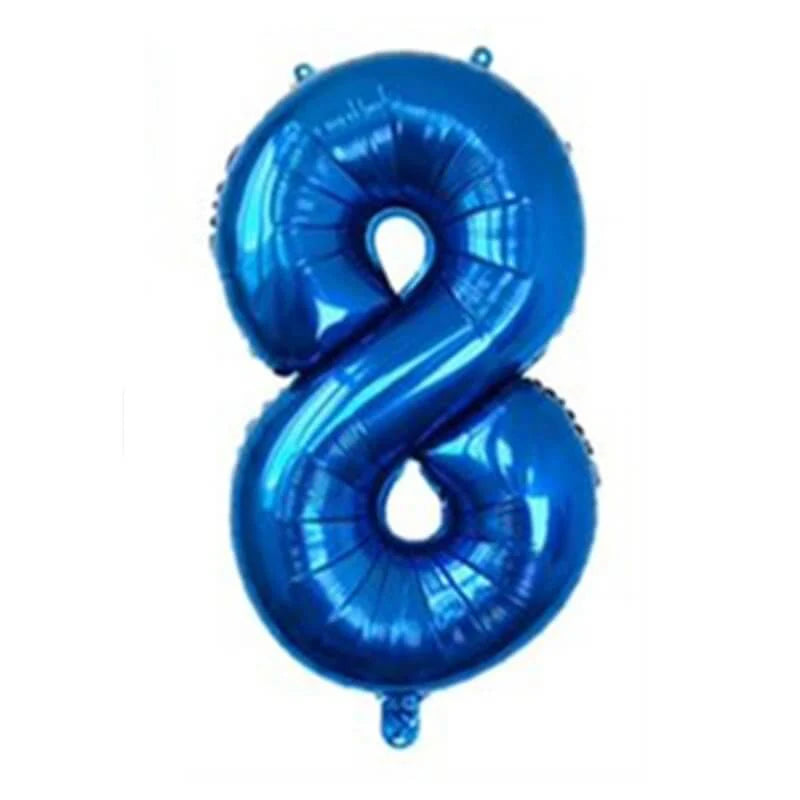 34" Numbers - Blue