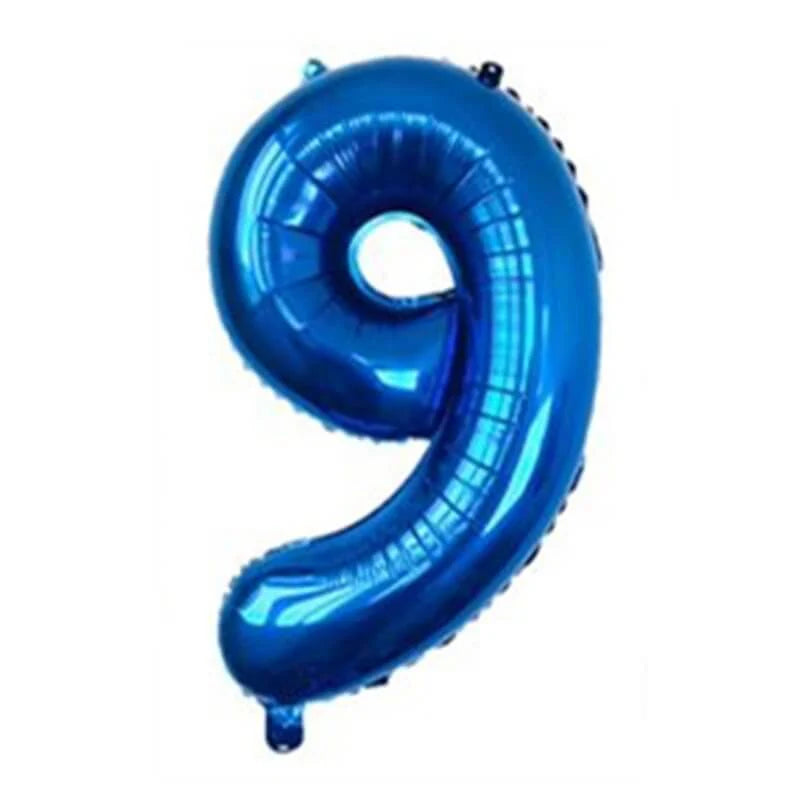 34" Numbers - Blue