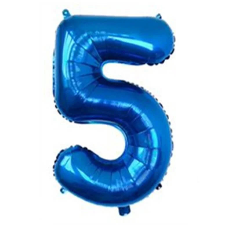34" Numbers - Blue