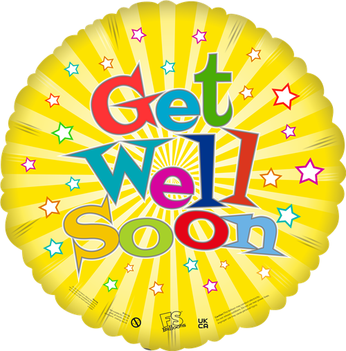 18" Get Well Soon Foil Balloon