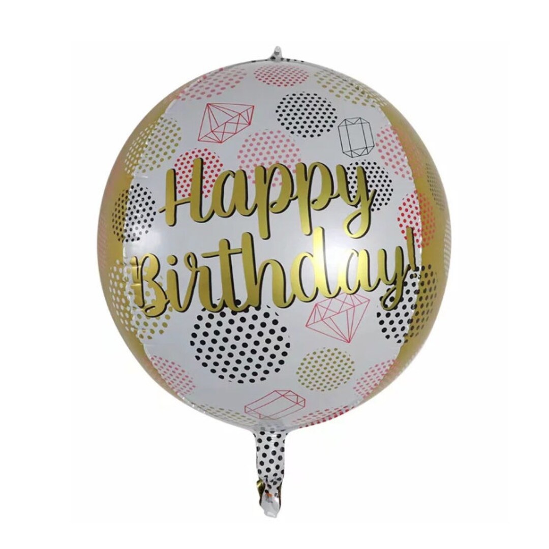 22" Happy Birthday ORBZ Foil Balloon