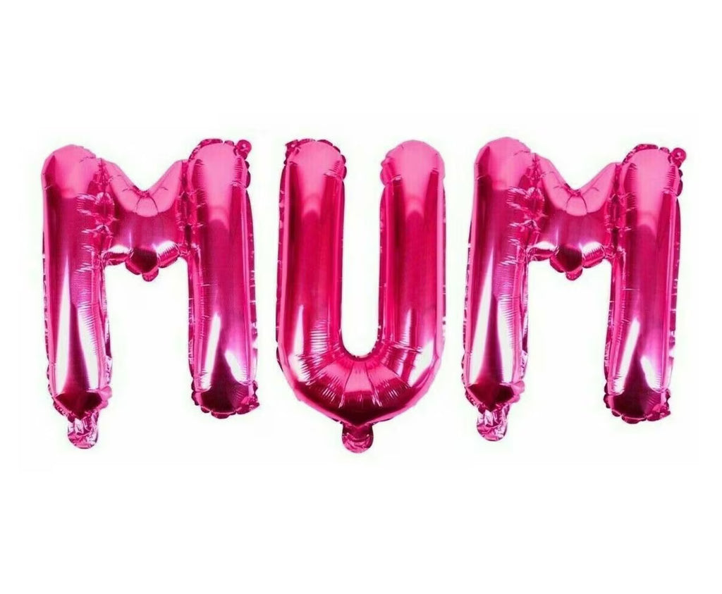17" MUM Letters Foil Balloons