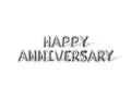 Happy Anniversary Letters Foil Balloon