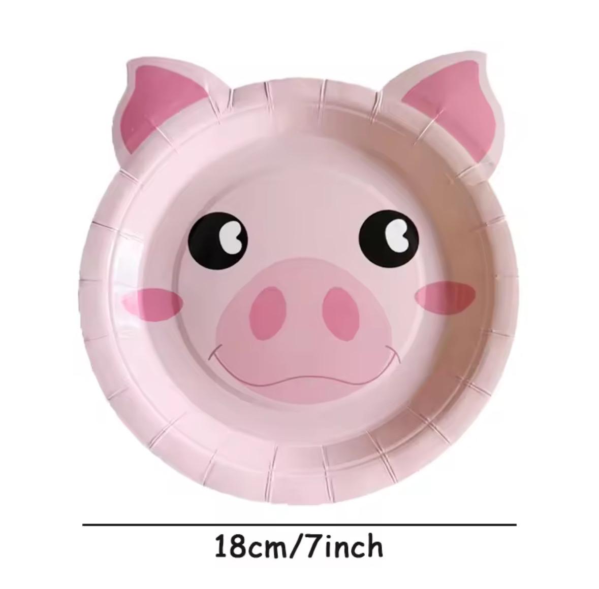 Farm Animals Disposable Paper Plates