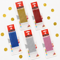 Happy Birthday Metallic Tall Cake Candles