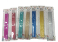 Metallic Birthday Cake Candles – Long Slim Party Candles