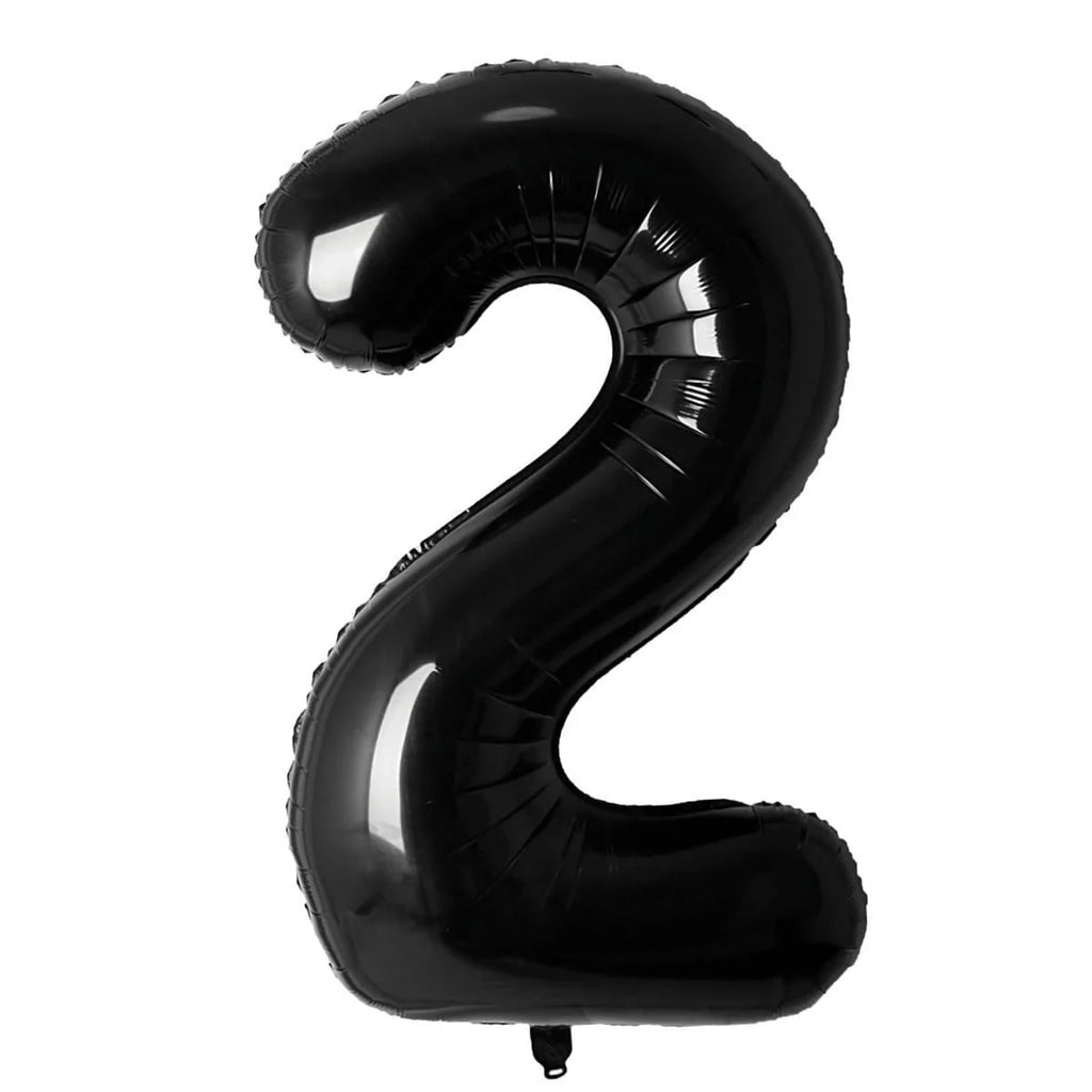 34" Numbers - Black Foil Balloon