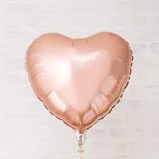 18" Pink Pastel Heart Shaped Foil Balloon