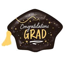 28" Grad Cap Congrats Foil Balloon