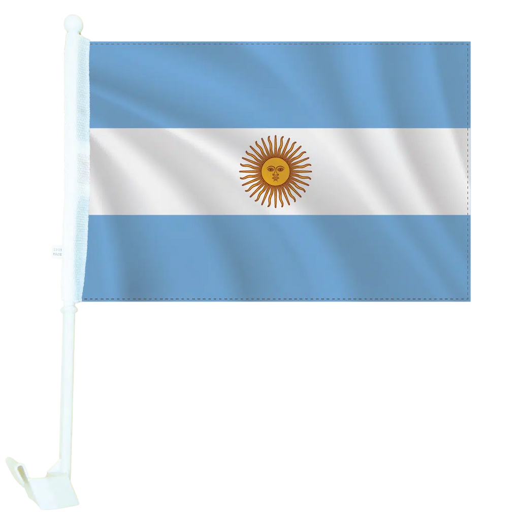 World Cup Themed Car Window Flag