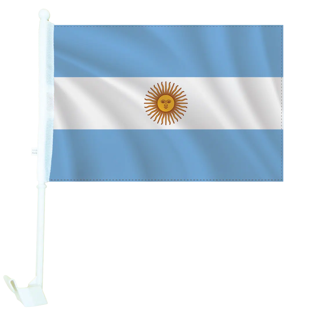 World Cup Themed Car Window Flag