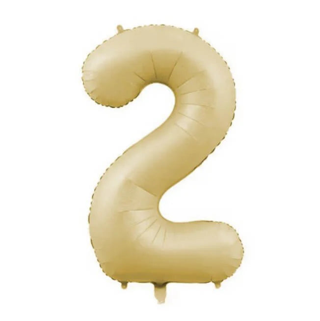 34" Numbers - Beige