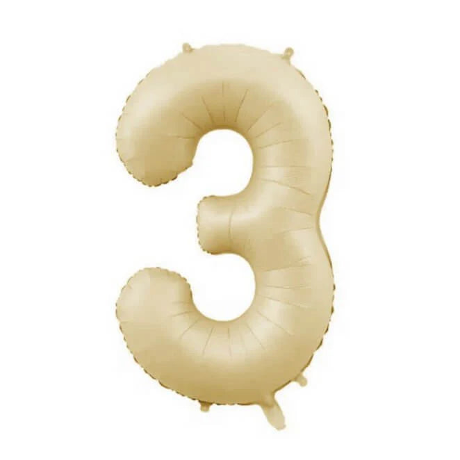 34" Numbers - Beige
