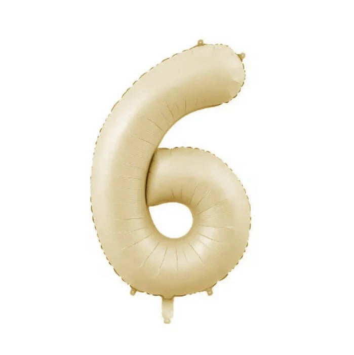 34" Numbers - Beige